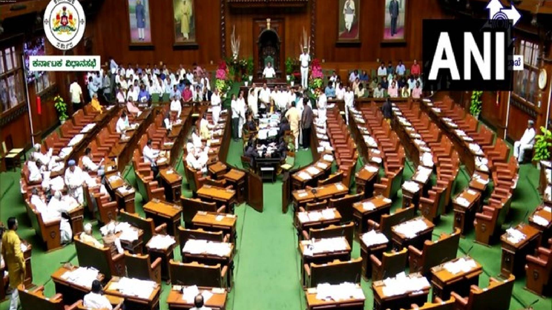 Karnataka: BJP MLAs protest in assembly demanding action on alleged 'Pro-Pak slogan' incident